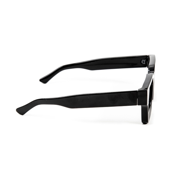 Large Super Dark Black Tint Top Quality Acetate Men's Hip Hop Sunglasses - Picture 3 of 5